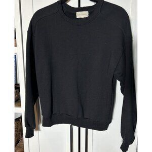 CRK x VIMMIA Revolve Stevie Sweatshirt Ribbed Crewneck Pullover Black Women‎ XS
